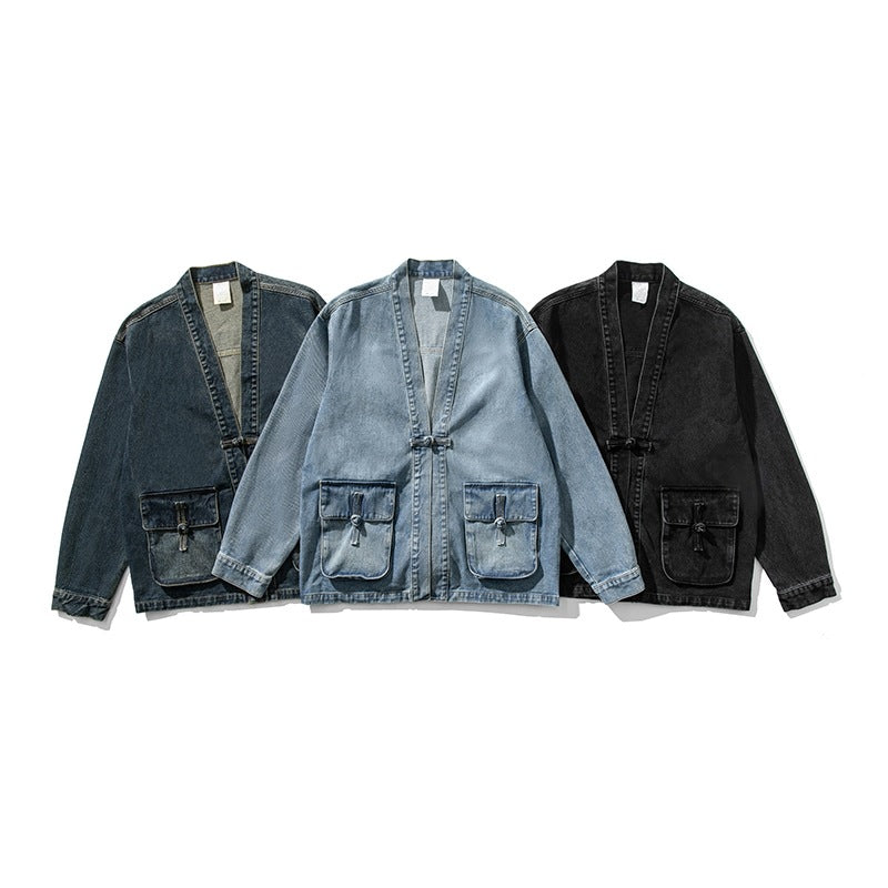 Japanese Style Vintage Denim Jacket