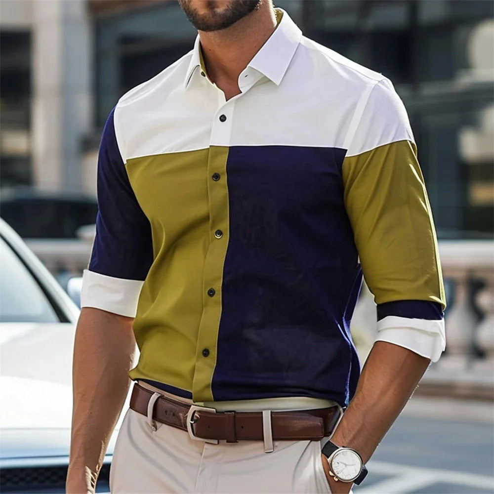 Men's Single Breasted All-Matching Shirt